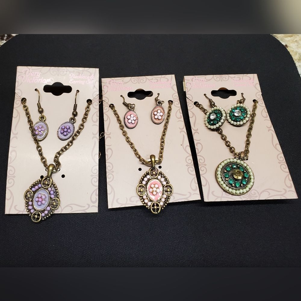 Earring and Necklace Fashion Costume Jewelry Sets